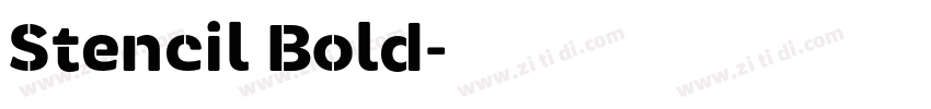Stencil Bold字体转换